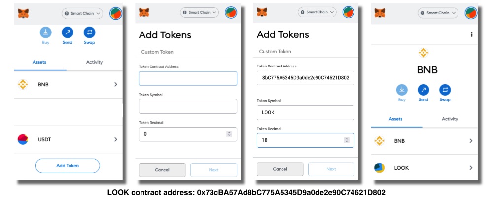 LooksCoin custom token